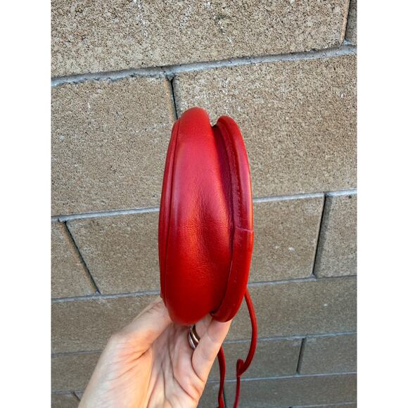 Vintage COACH Leather Mini Convertible Crossbody Belt Bag RARE RED USA 9826 - Picture 4 of 14